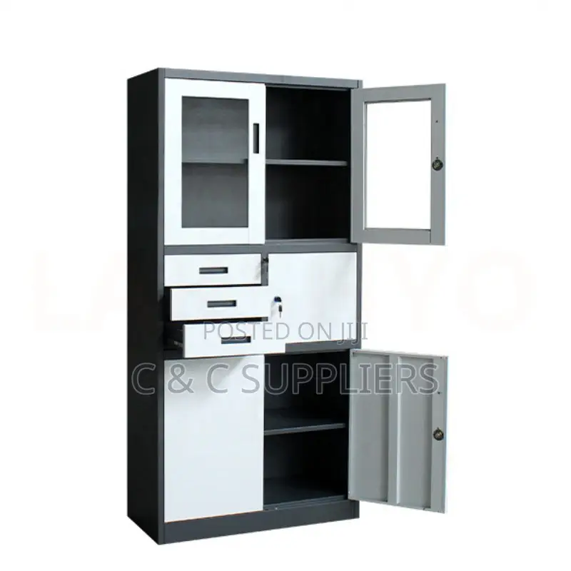 Steel Lockable Office Cabinet With Safe