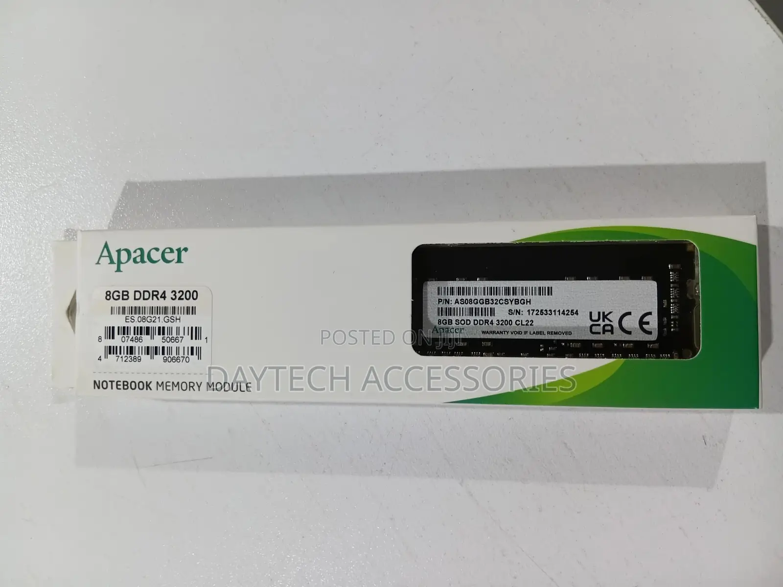 Apacer 8gb Ddr4 3200mhz Laptop Ram 1x8gb