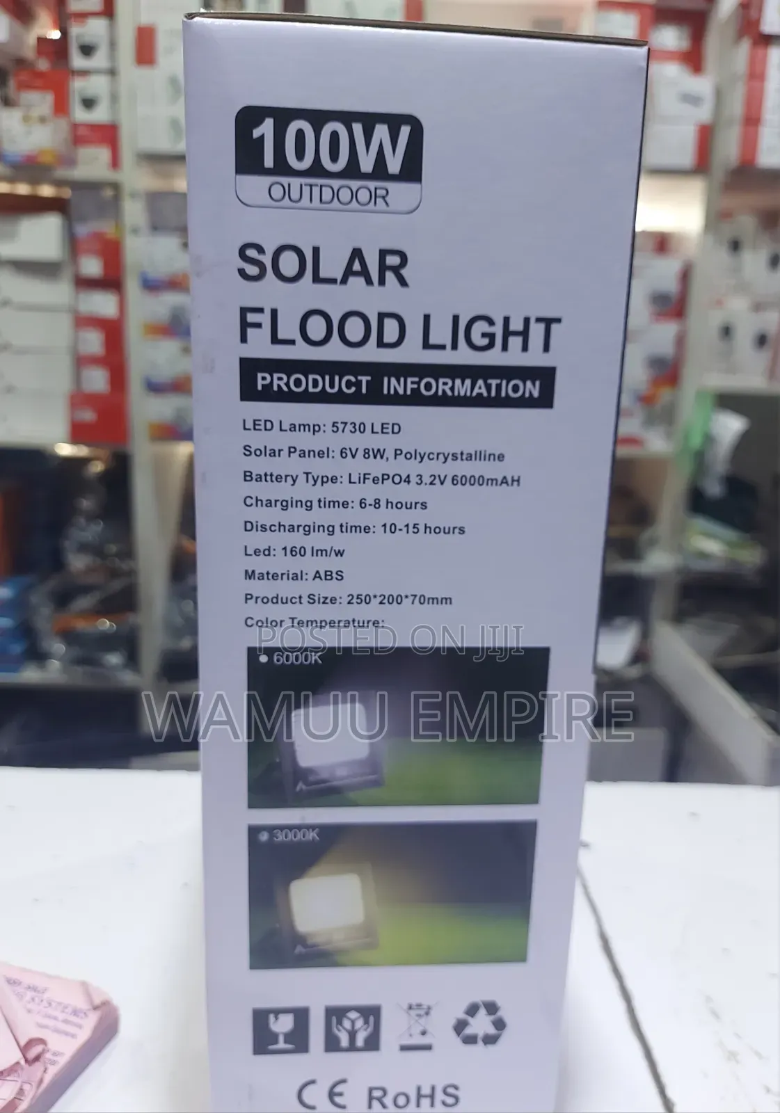 This Is an Alltop 100w Solar Flood Light