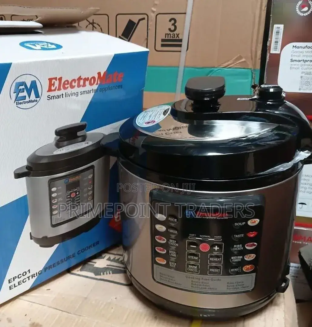 Pressure Cooker, Electromate Electric Pressure Cooker 6 Litres Capacit