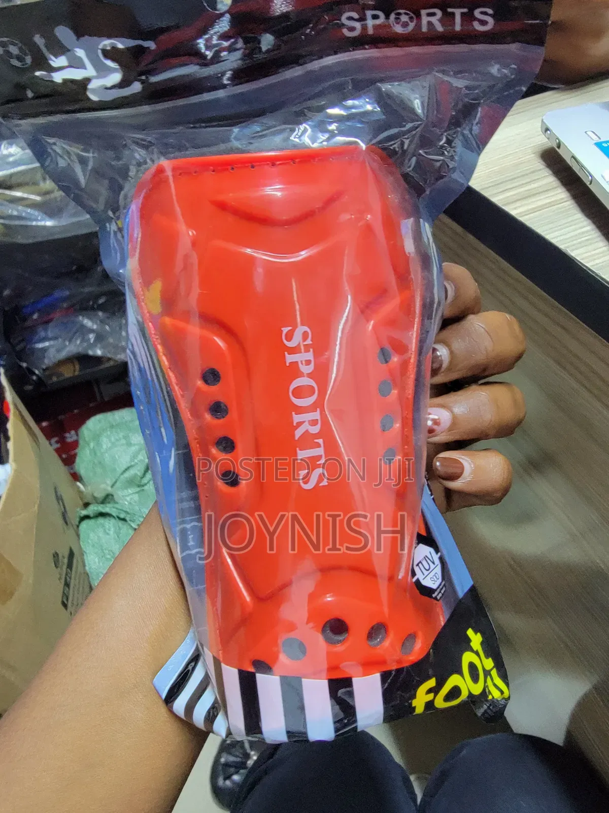 Quality Shin Guards Red
