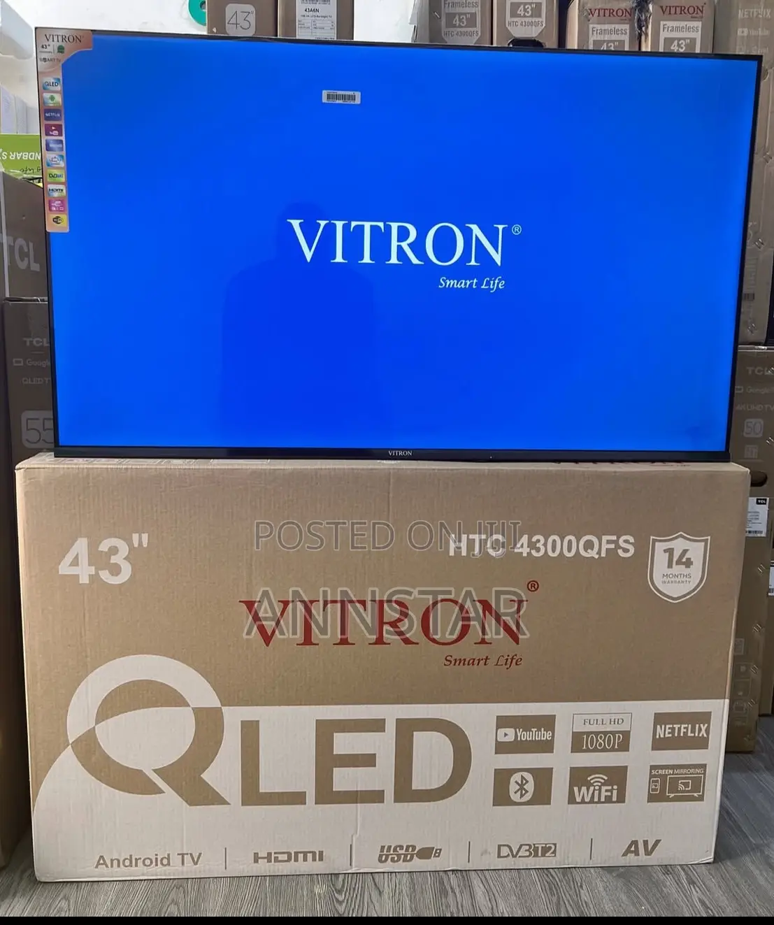 Vitron 43” Qled Smart Tv