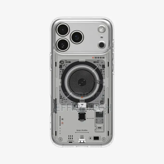Spigen Magfit iPhone 17 Pro Max Transparent Tech Design Case – Slim, S