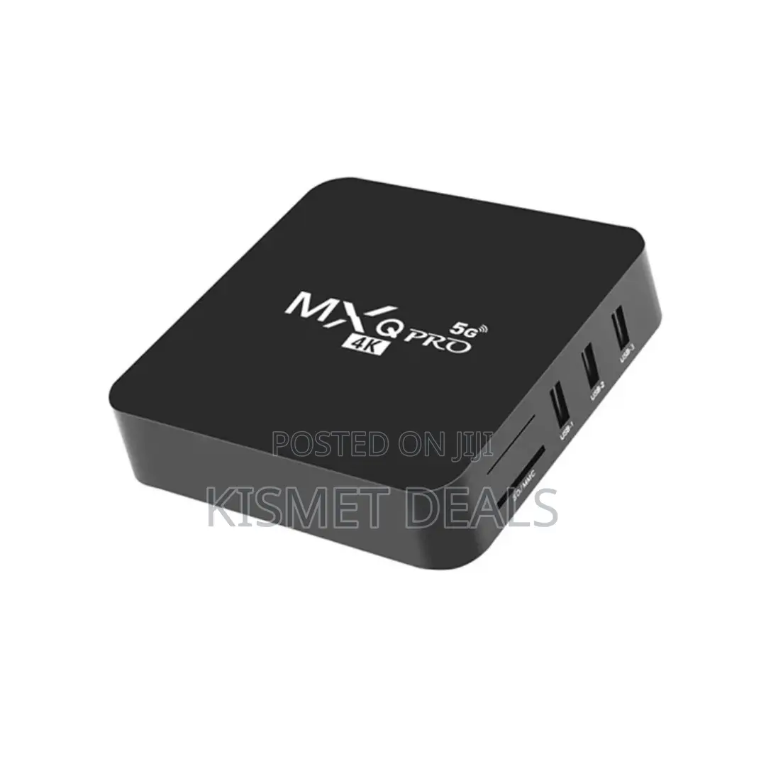 MXQ Pro 5g Android Smart TV Box Fast Wifi and Ethernet Support