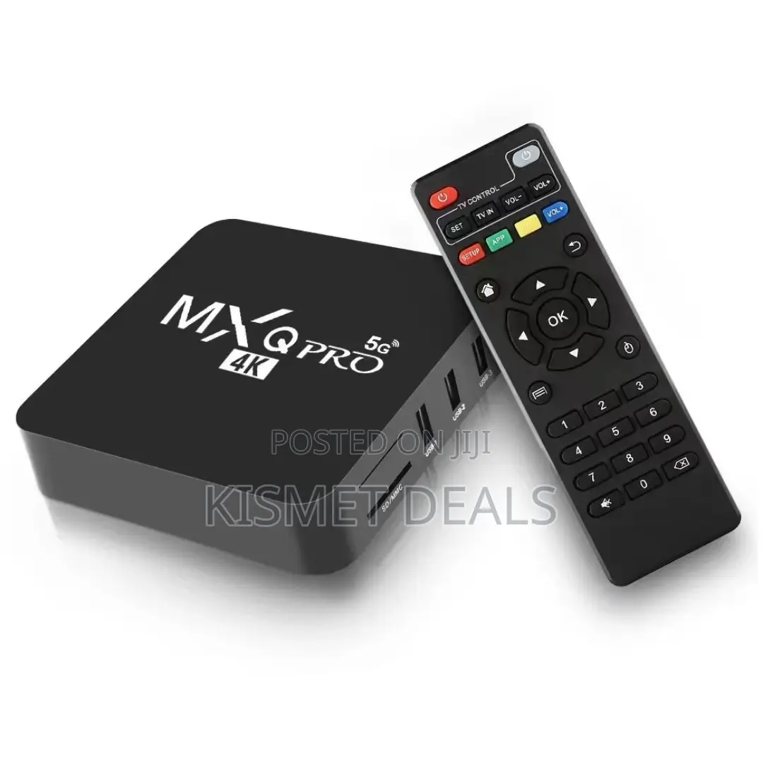 MXQ Pro 5g Android Smart TV Box Fast Wifi and Ethernet Support