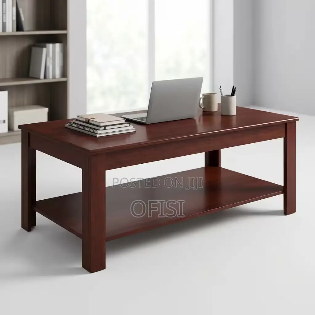 Coffee Table; Mahogany Executive Coffee Table