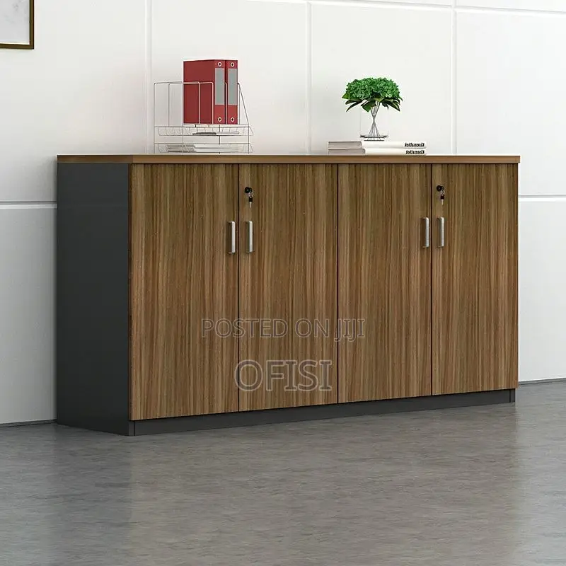 Office Cabinet; 4 Door Wooden Office Credenza Cabinet