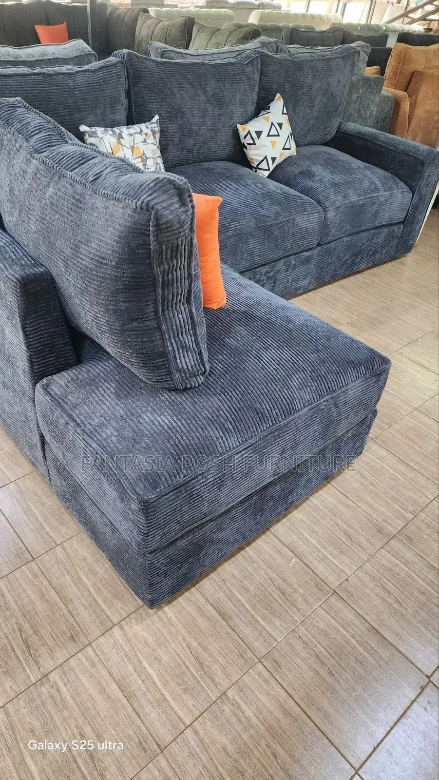 Grey 5-Seater Sofa + Free Delivery