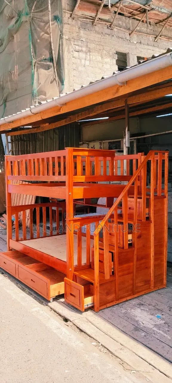 Hardwood Double Decker Bunk Bed