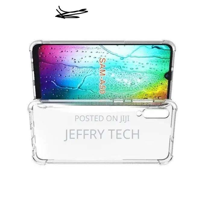 Samsung Galaxy A50 Flexible Clear Transparent Soft Tpu Back Case Cove