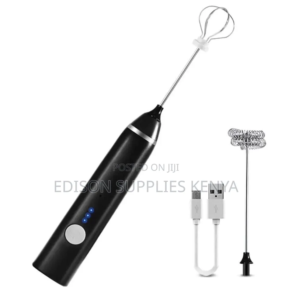 Milk Frother For Coffee Cocoa ​2-in-1 Rechargeable Milk Frother