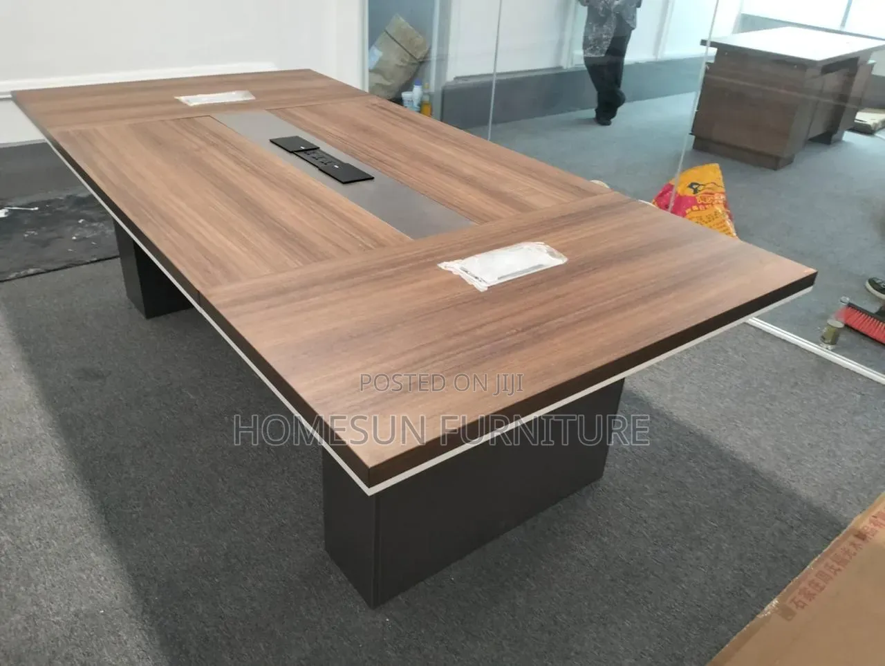 2.4m Modern Executive Boardroom Conference Table With Cable Management