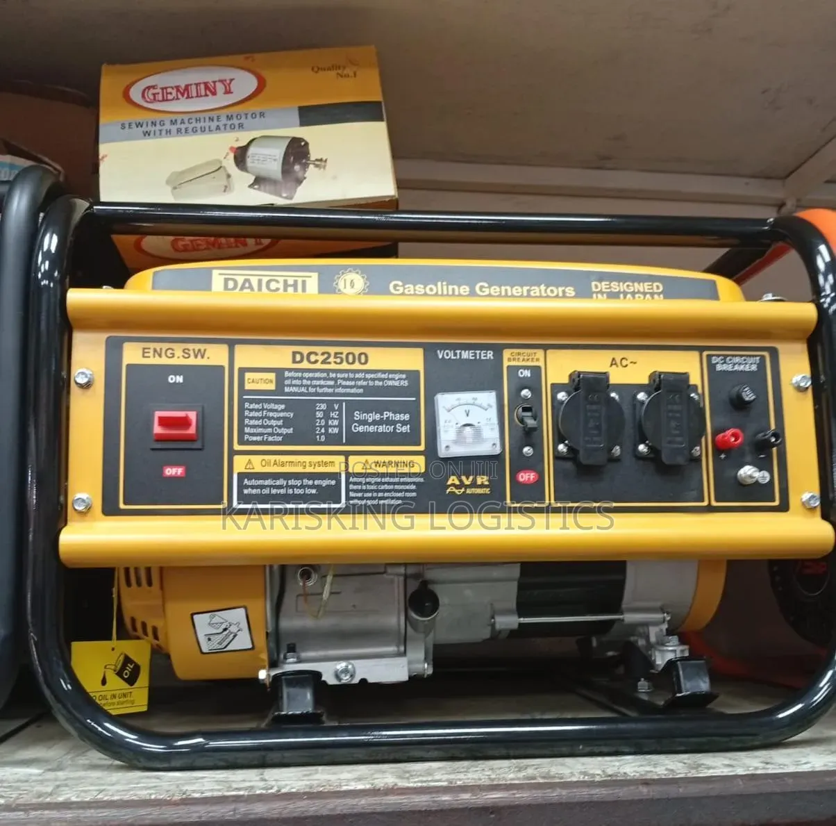 Daichi 2.4kw Key Start Gasoline Generator