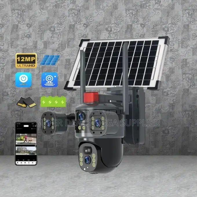 Auto Tracking Support 20mp 4k Ultra Hd 4g Ptz Triple Lens Solar Camera