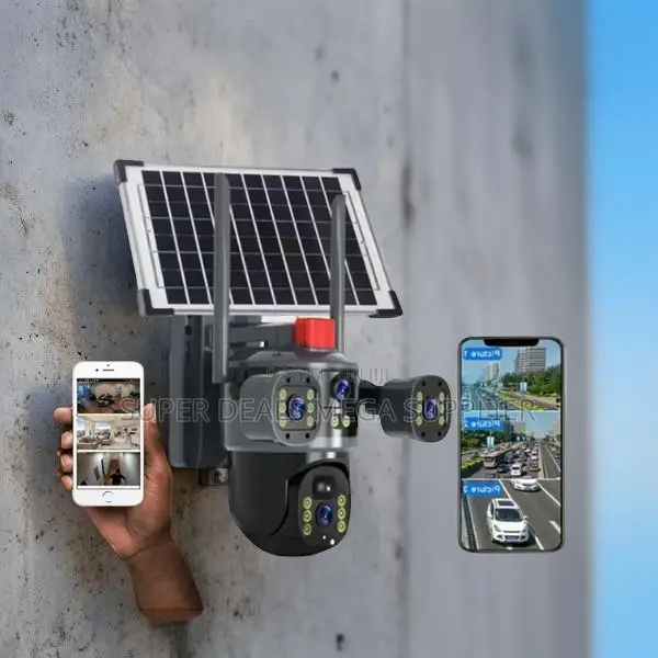 Full Color Vision 20mp Ultra Hd 4g Ptz Triple Lens Solar Camera