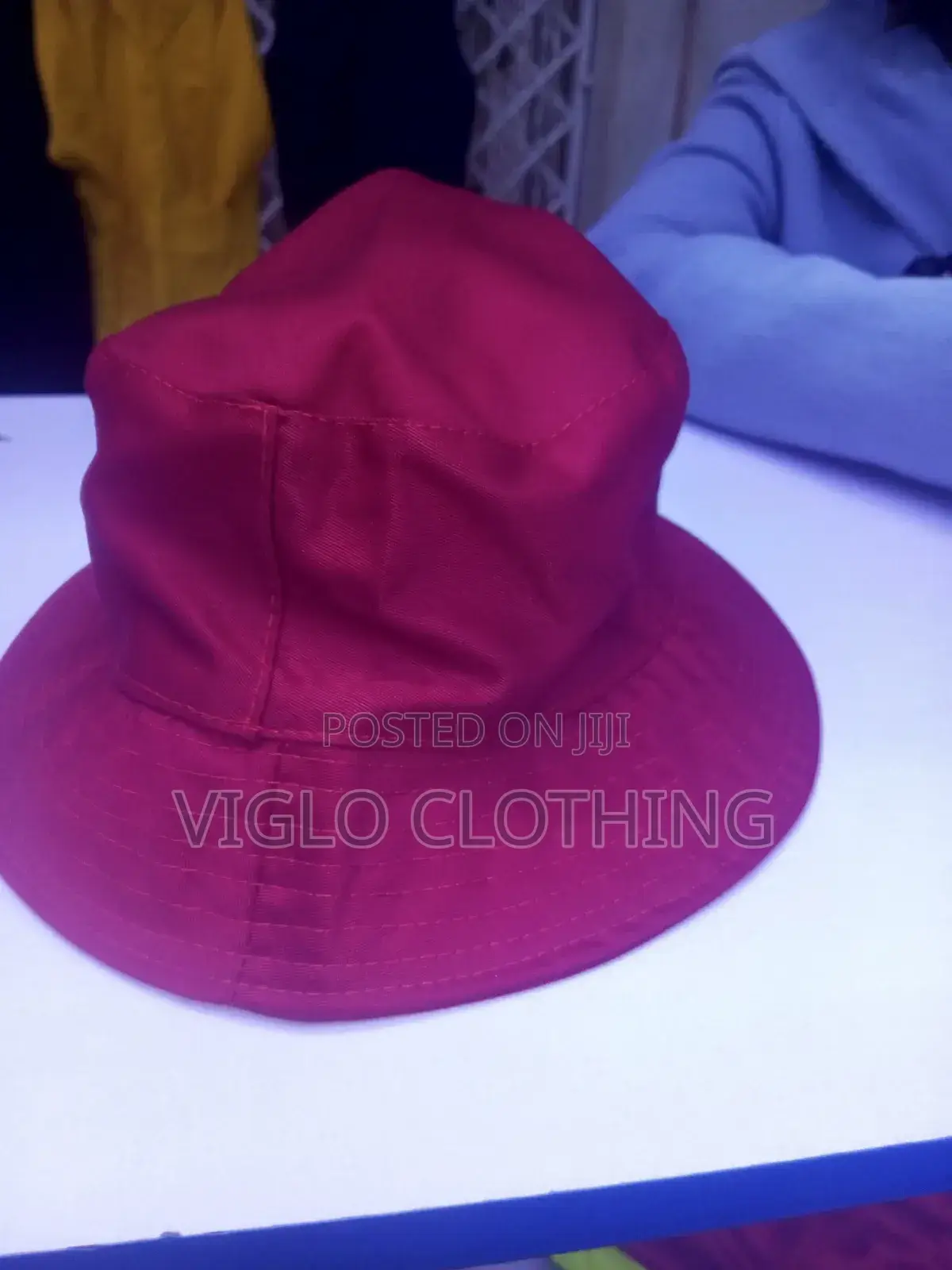 Red,and Navy Blue Bucket Hats Available