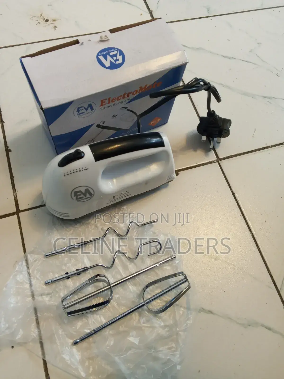 Electromate Portable 260w Egg Beater Hand Mixer