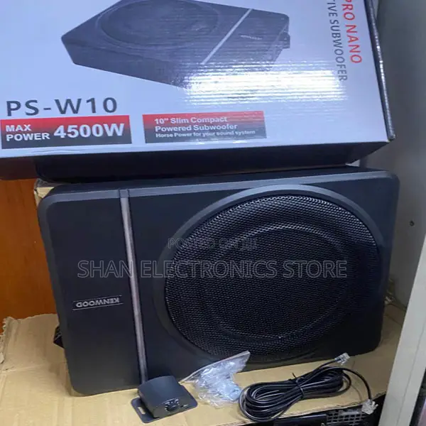 4500w, 10", Black Авто Subwoofer Kenwood Ps-W10 for Cars and Suvs