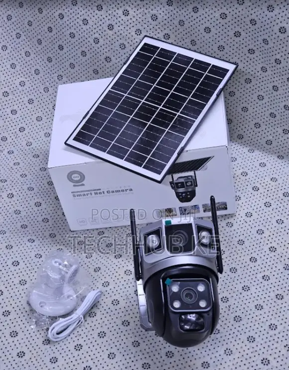 4g Solar Camera Dual Lens Full Color Night Vison Wireless Outdoor CCTV