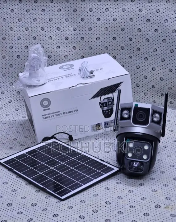 PTZ Solar Sim Card Solar Camera V380 Pro Dual Lens Wireless Camera