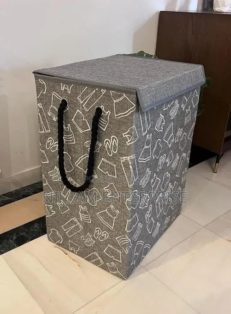 Pattern Laundry Basket Storage