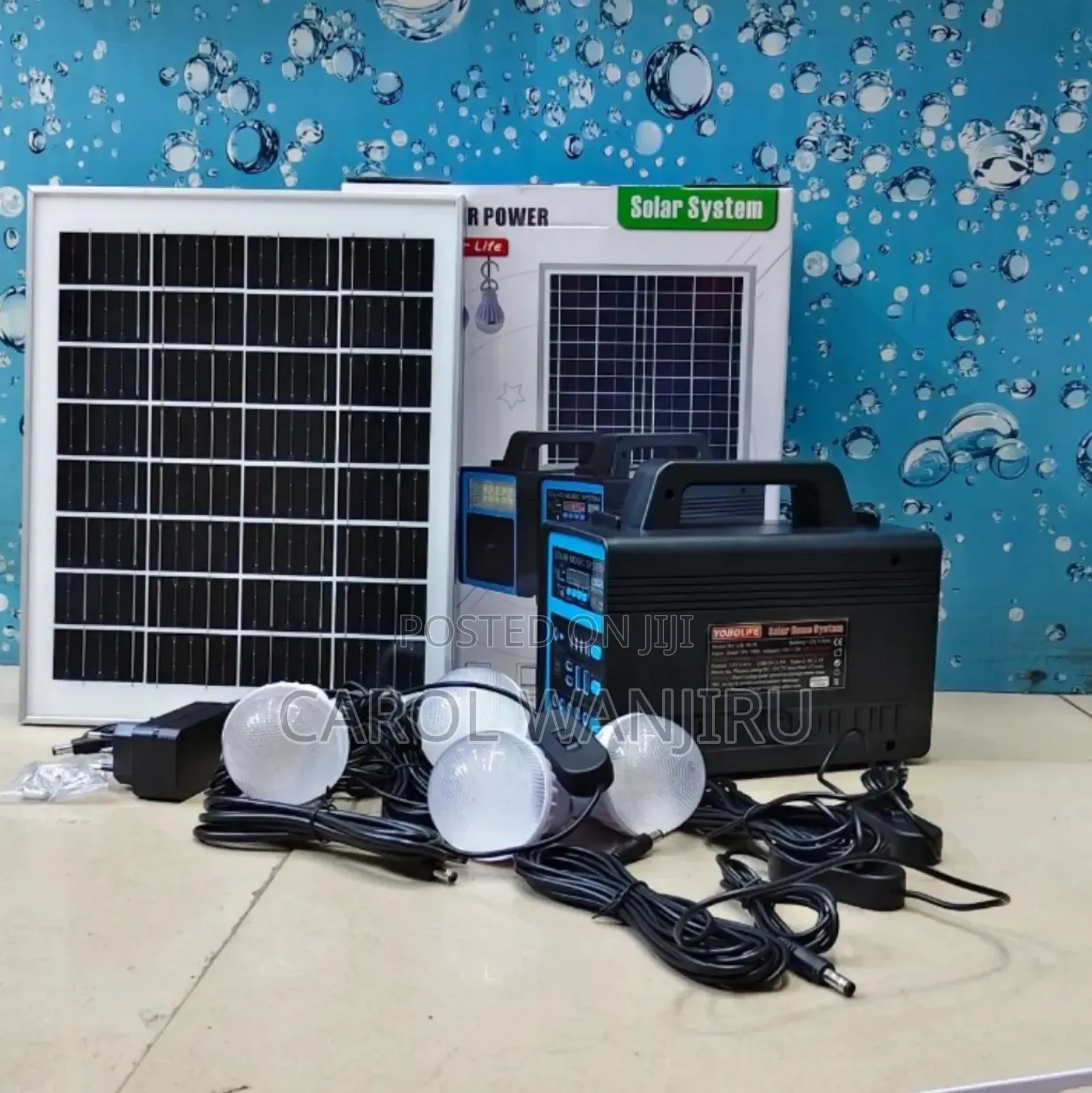 Big Solar Lighting System With 4 Led Bulbs /Solar Lighting System