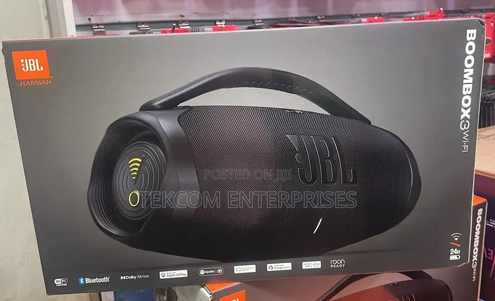 JBL Boombox 3 Wifi (Wireless ,Bluetooth ,Wifi)