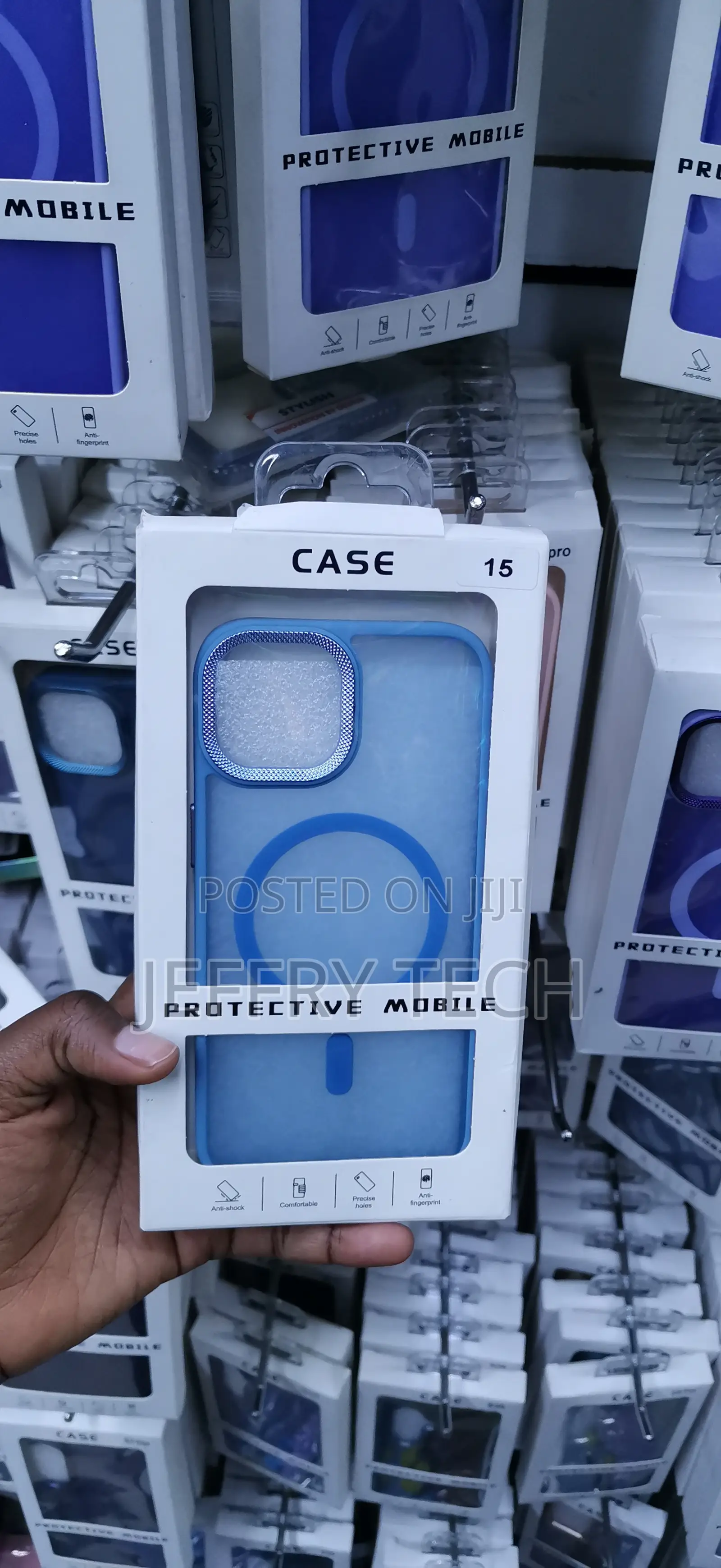 iPhone 15 Semi-Transparent Material Case