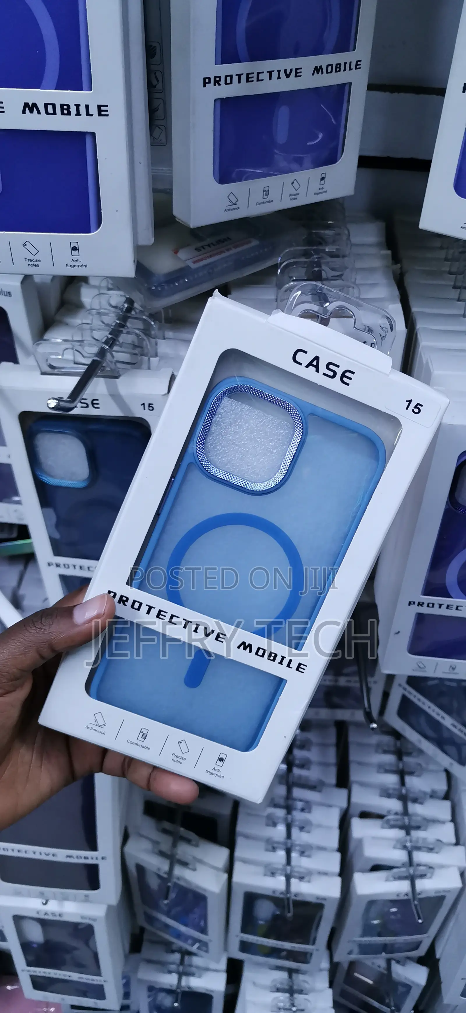 iPhone 15 Semi-Transparent Material Case