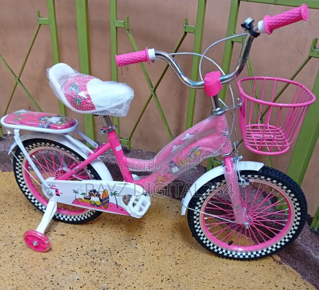 Cute Girls Bike Pink Size 16
