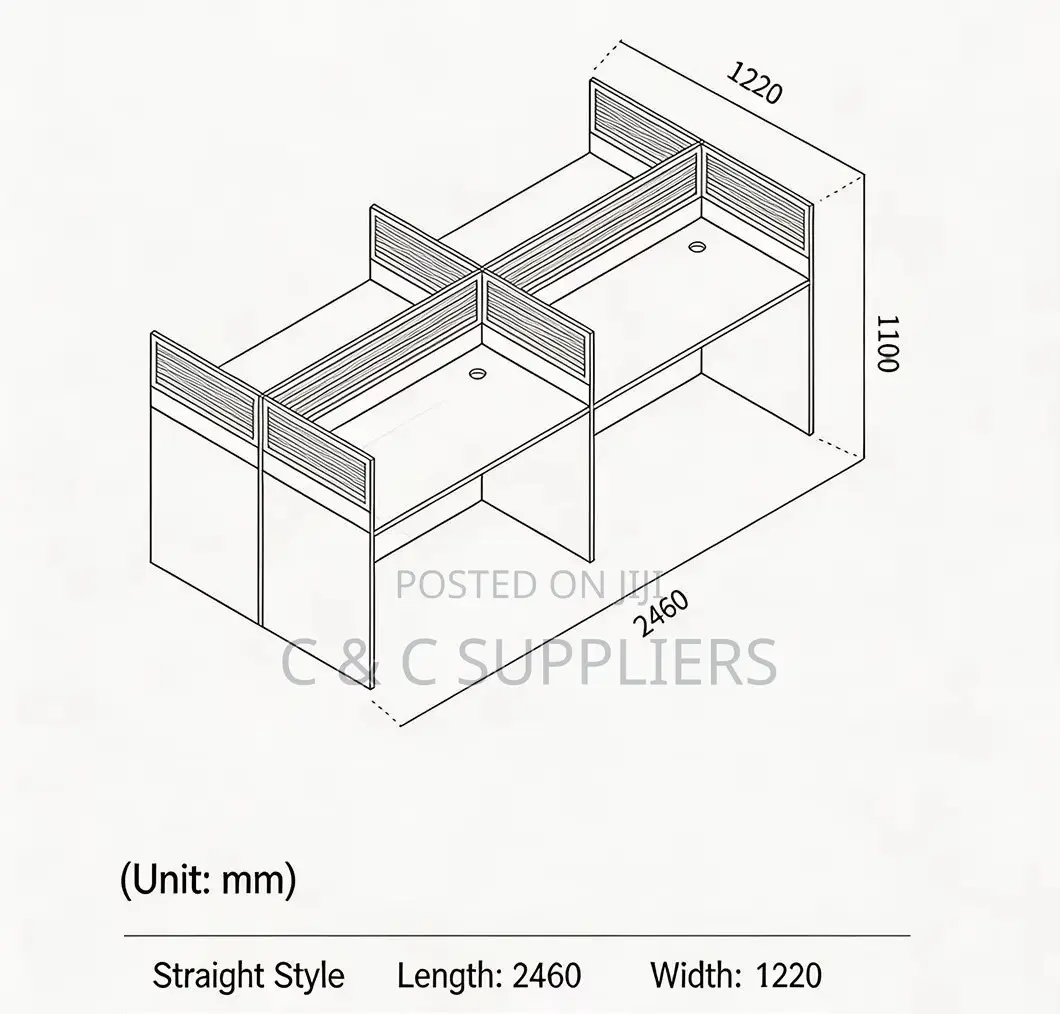 4-Way Executive Office Workstation