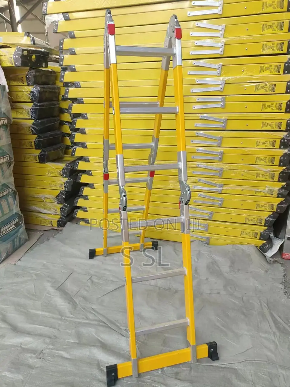 4x3/12ft/3.7m Fiberglass Multi-Purpose Ladder