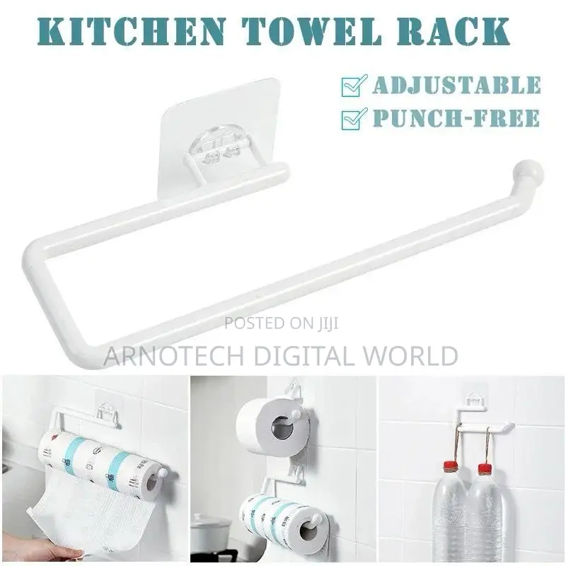 Self Adhesive Toilet Paper Towel Holder for Bathroom and Kitchen