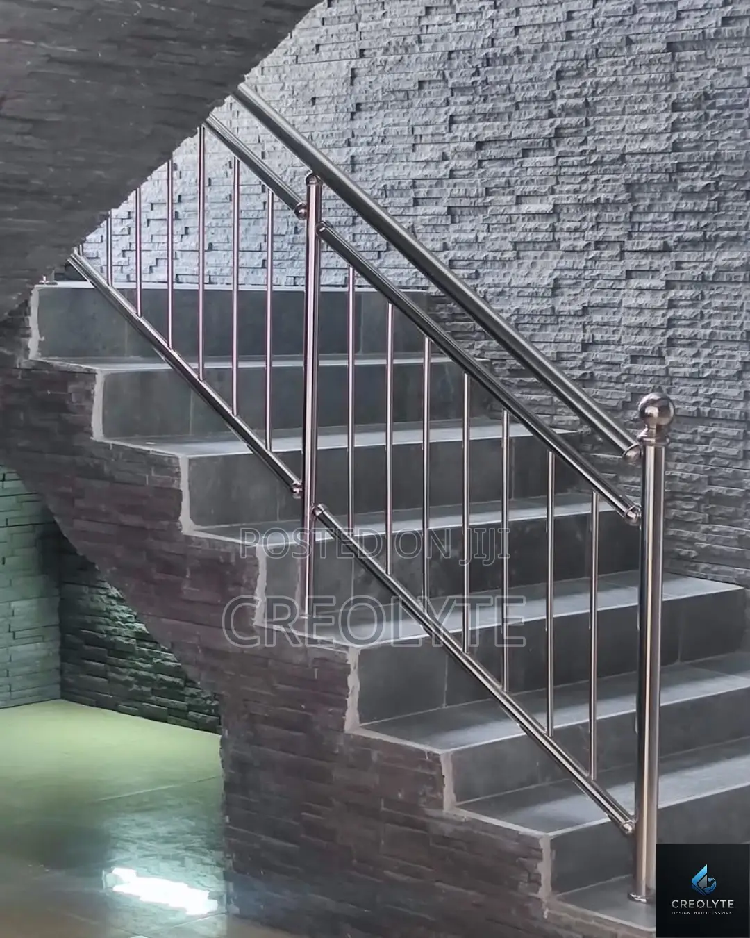 Stainless Steel Vertical Baluster Staircase Railingcustom Installation
