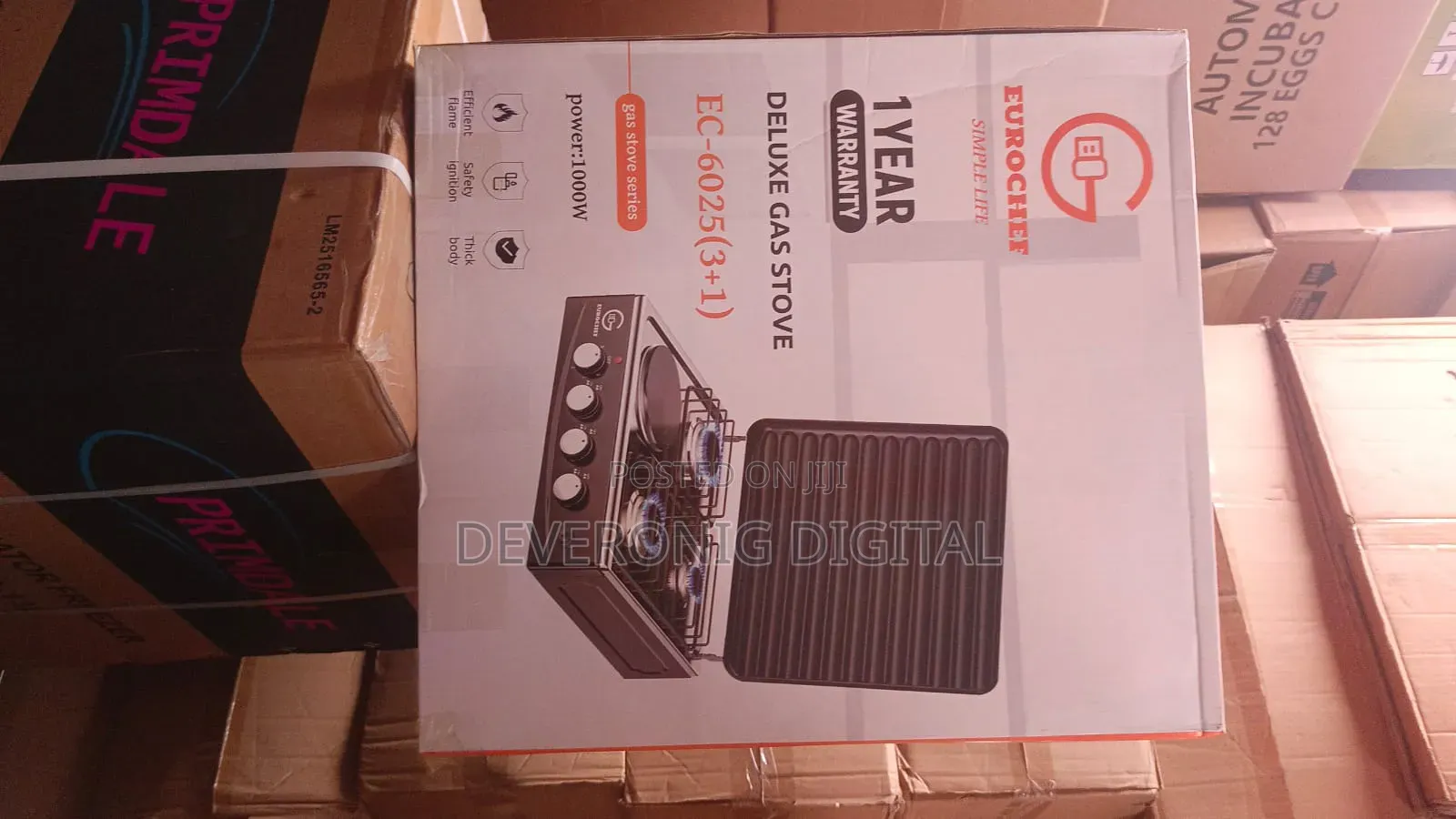 *Eurochef Table Top Cooker 3+1