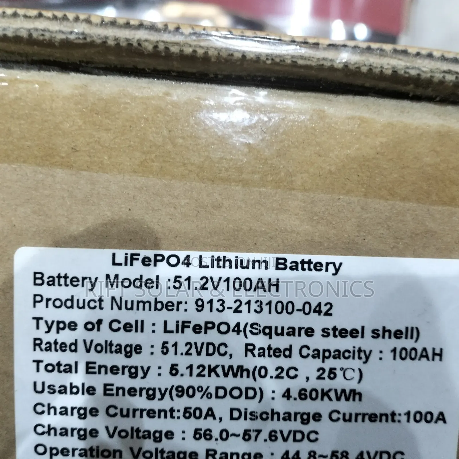 SRNE 5.12kwh - 48v Lithium Ion (100ah) Solar Battery 6000 Life Cycle