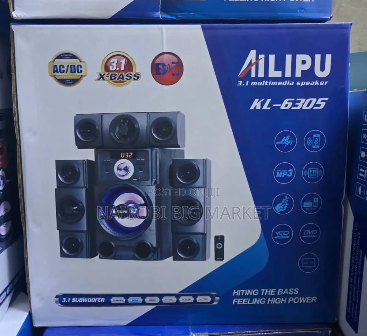 3.1ch Ailipu Homethearte Multimedia Speaker System Woofer