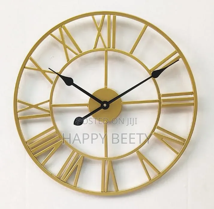  *Modern Oversized Roman Numeral Wall Clock*