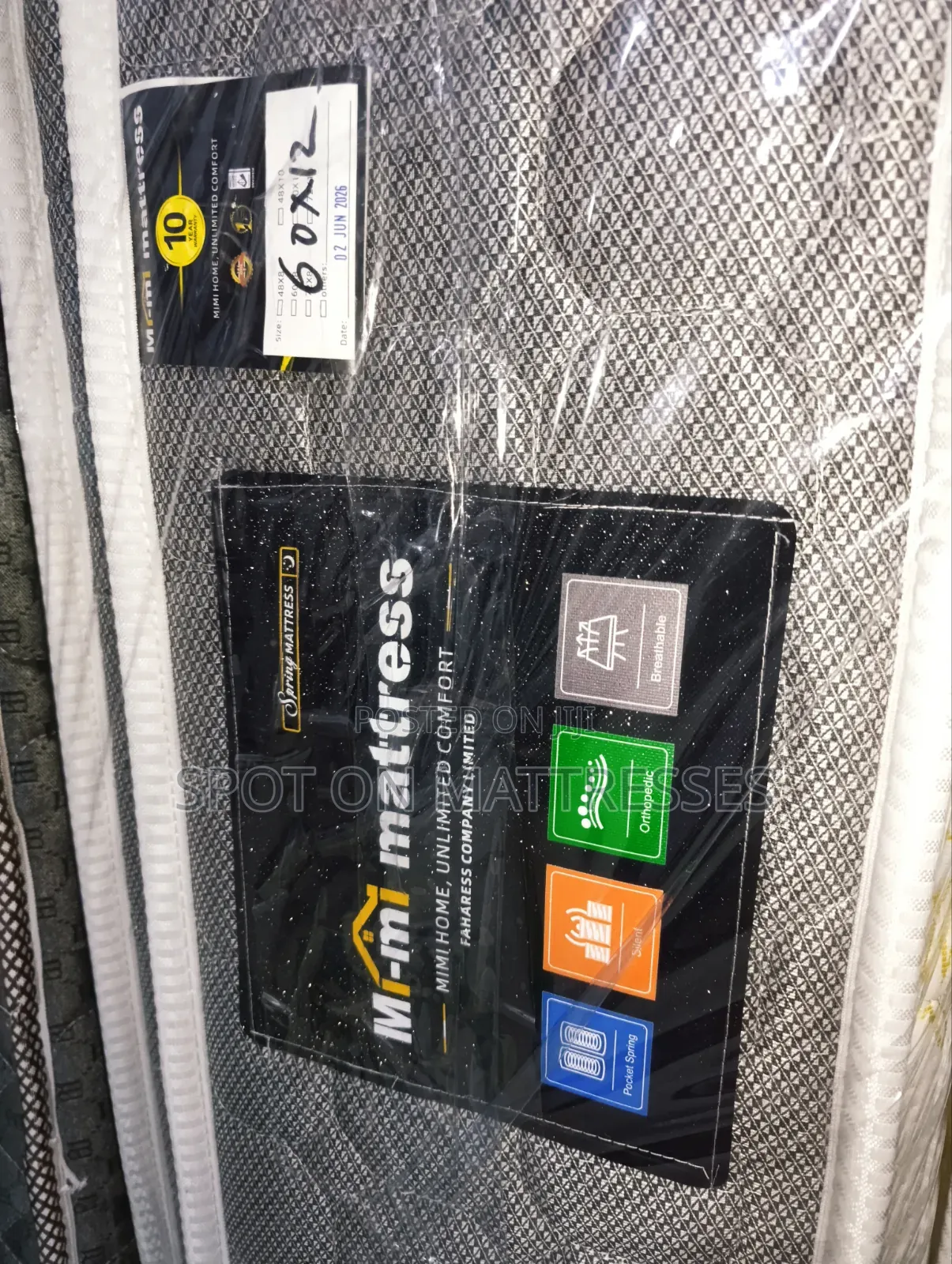 5x6x12 Pocket/Orthopedic Spring Mattresses + Free Home Delivery! 