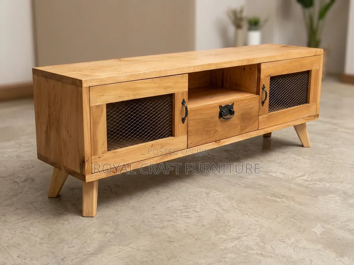 Stylish Tv Stand - Solid Wood - Great Condition