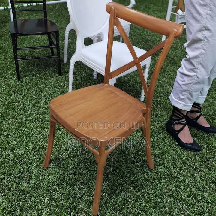 Event Chair; Heavy Duty Wooden Outdoor Banquet Chair for Weddings