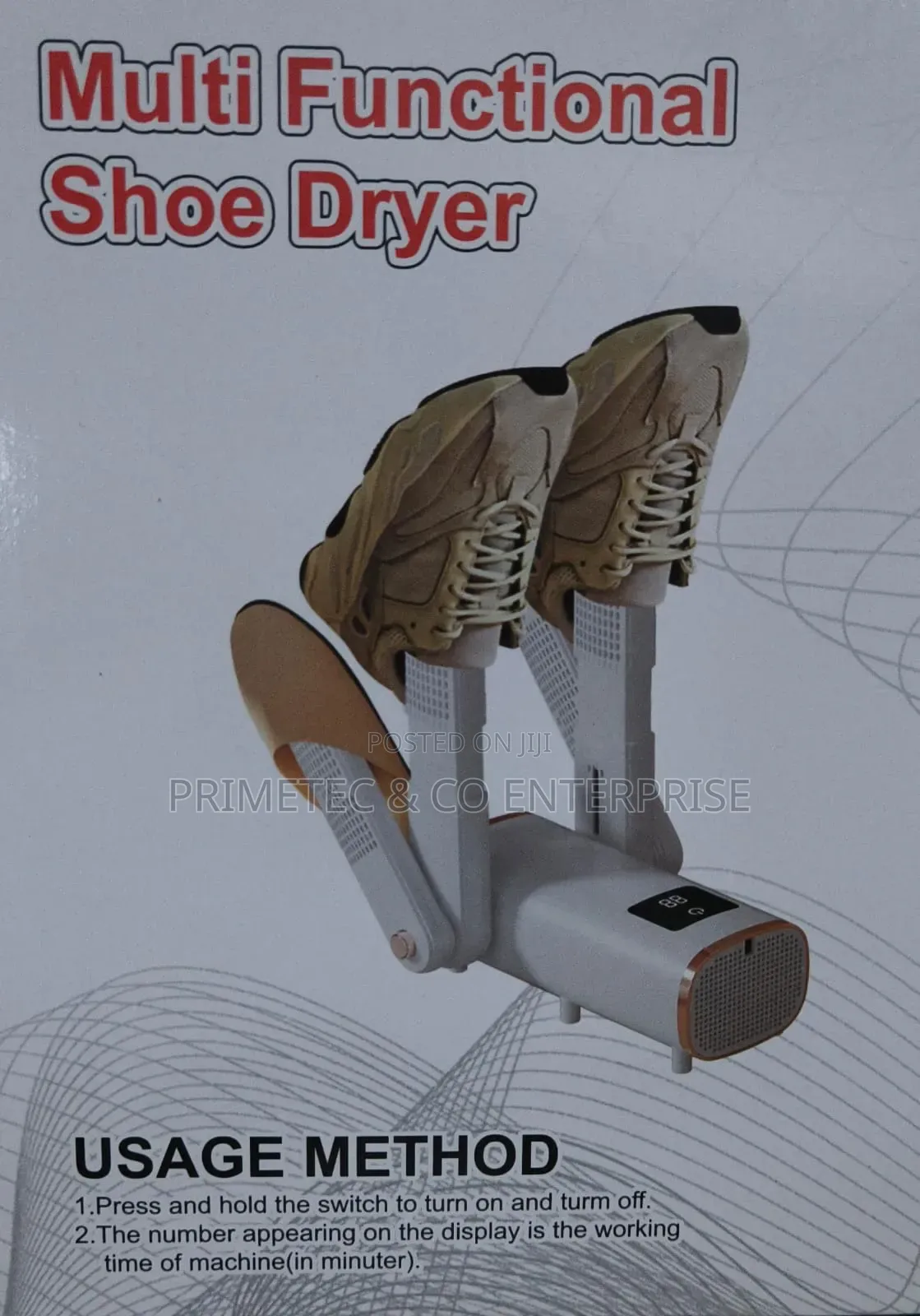 Multifunctional 2 Pairs Shoe Dryer 180w