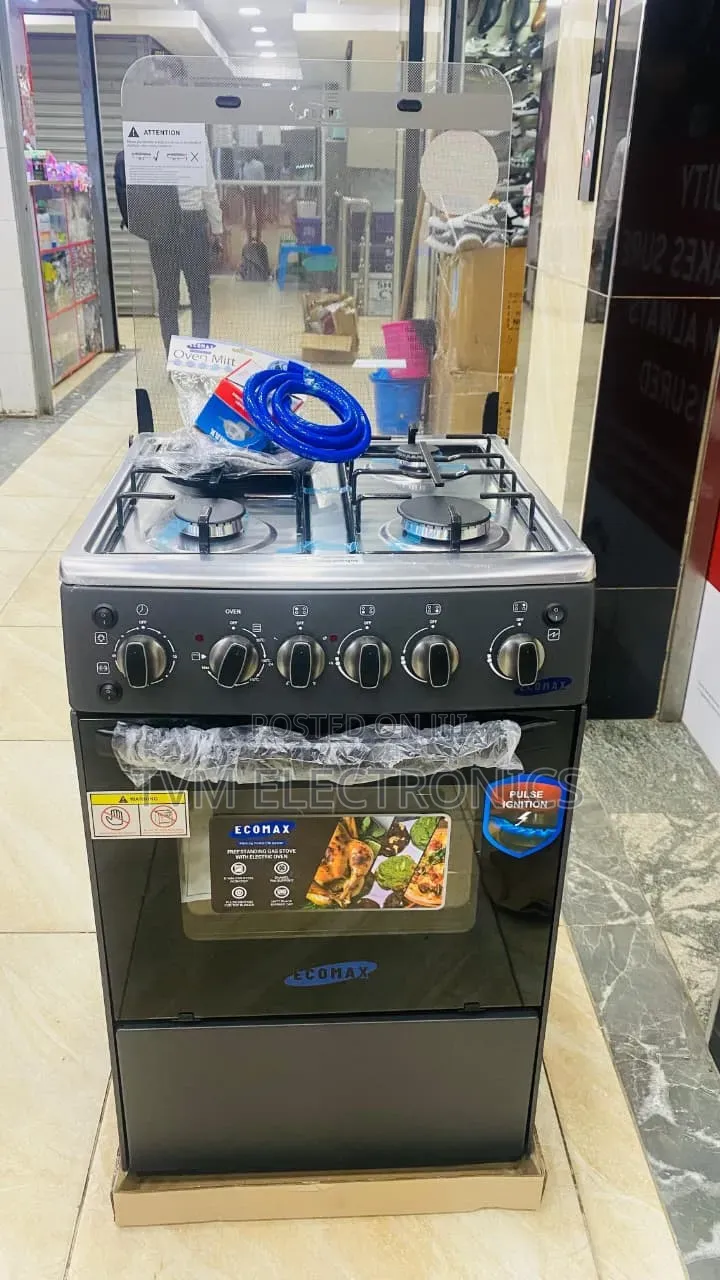 Ecomax 3+1 50×55 Free Gas Pipe Spatula, Pan, 13kg Regulator Clips