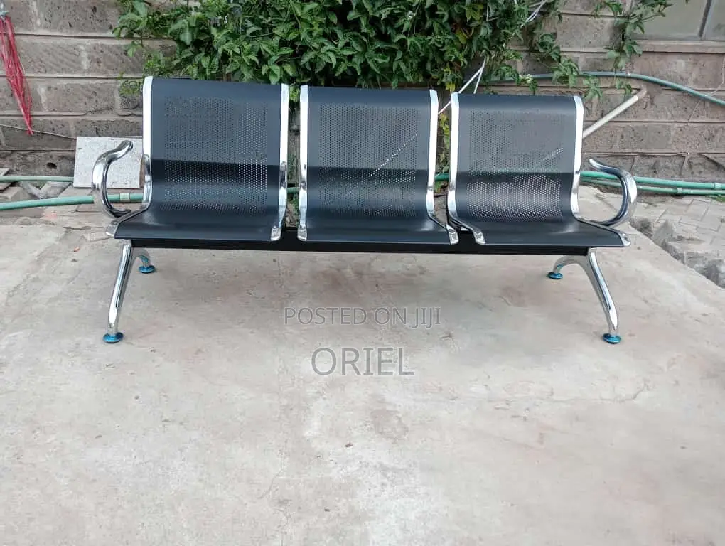 Office Bench :3-Seat Office Waiting Bench
