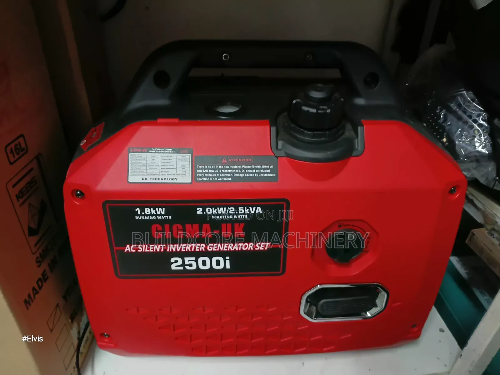 Inverter Silent Generator Cigma Uk 2500i 2.5kva