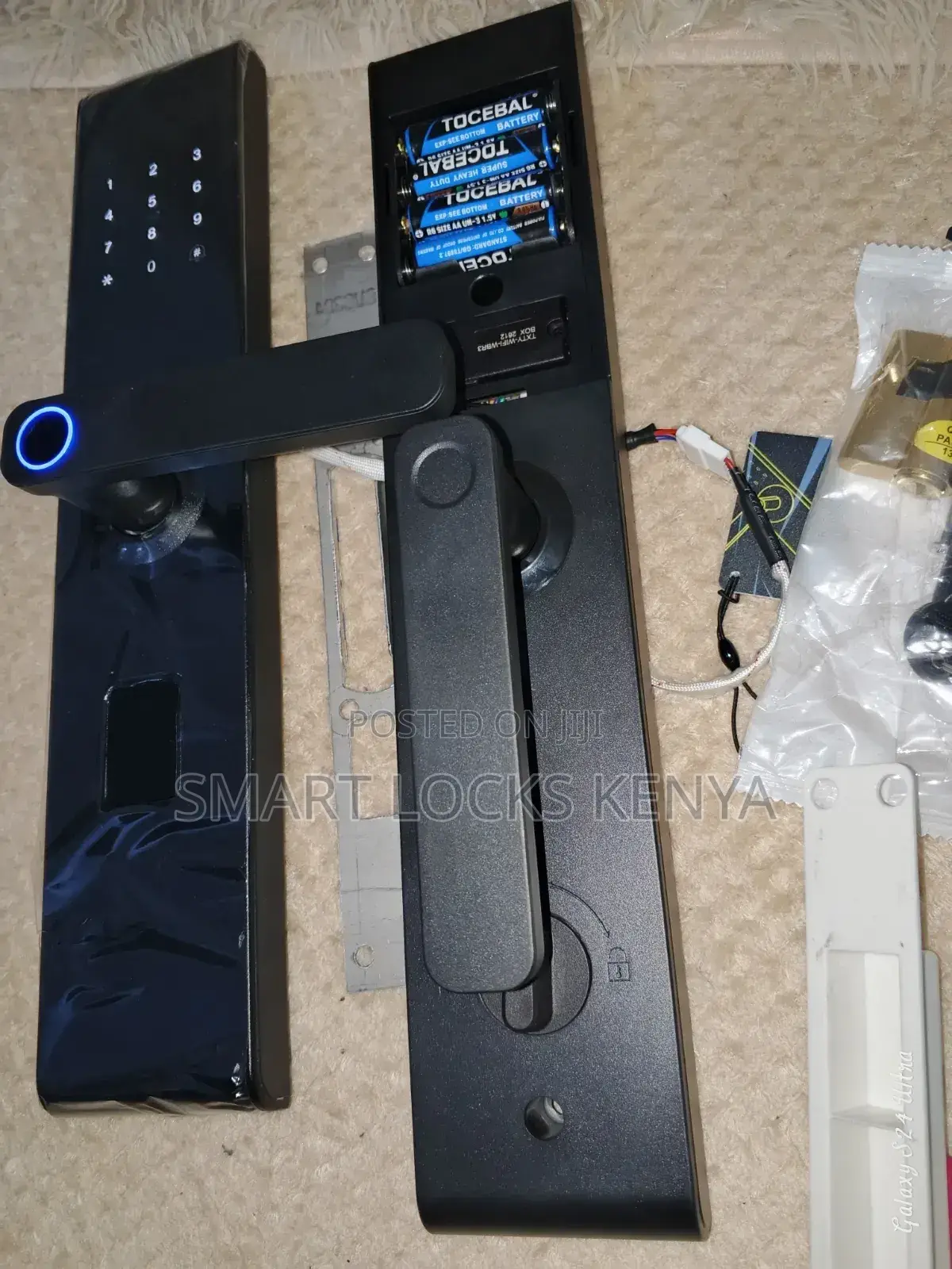 Smart Door Lock Tuya Wifi Airbnb Digital Door With Fingerprint Code