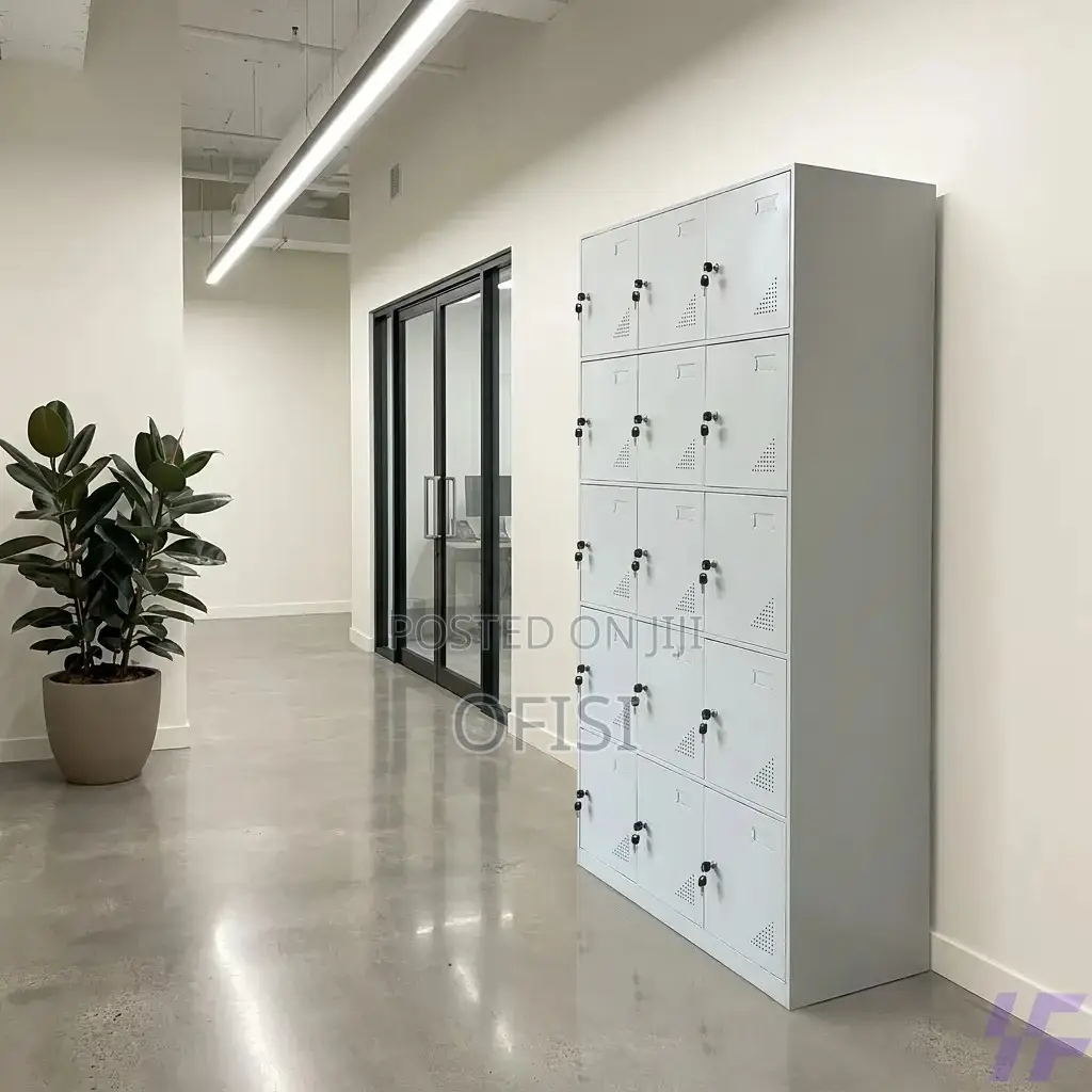 Office Cabinet; 15-Doors Steel Office Locker Cabinet