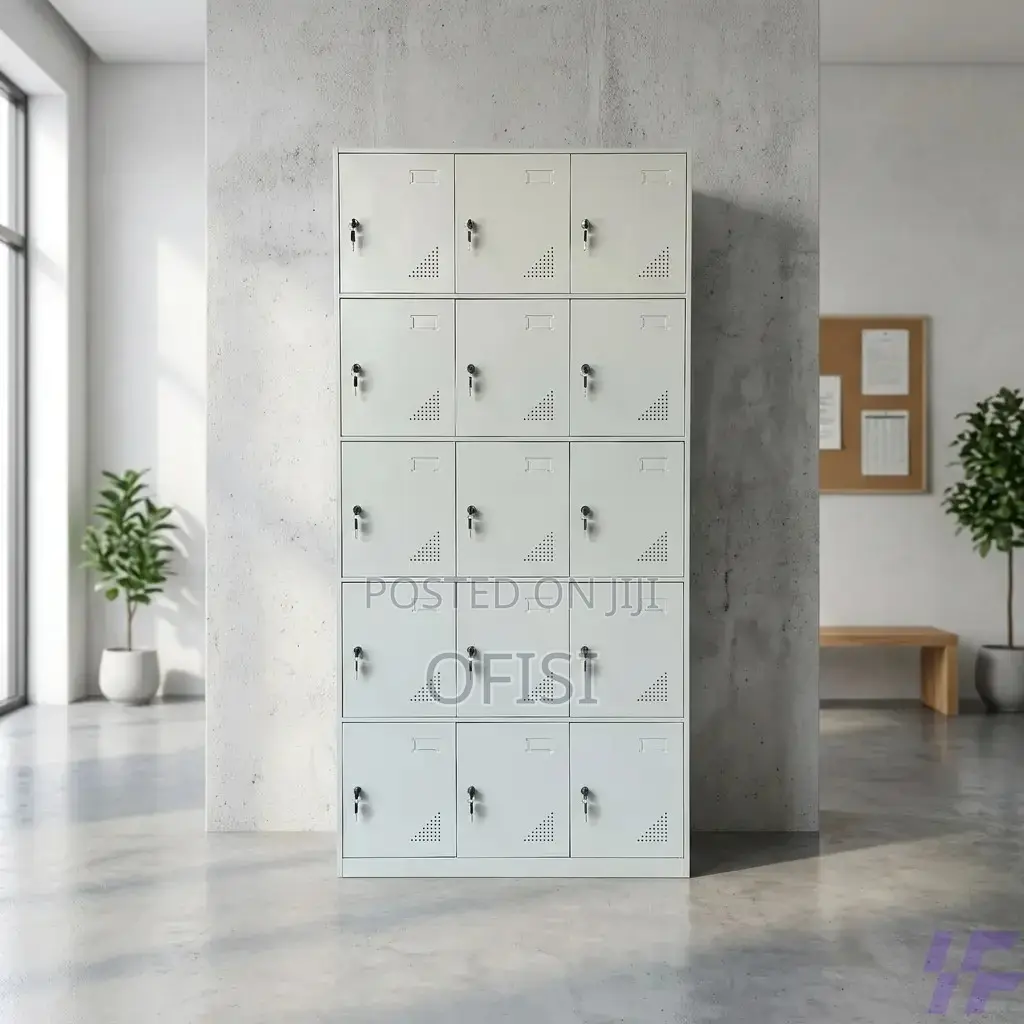 Office Cabinet; 15-Doors Steel Office Locker Cabinet