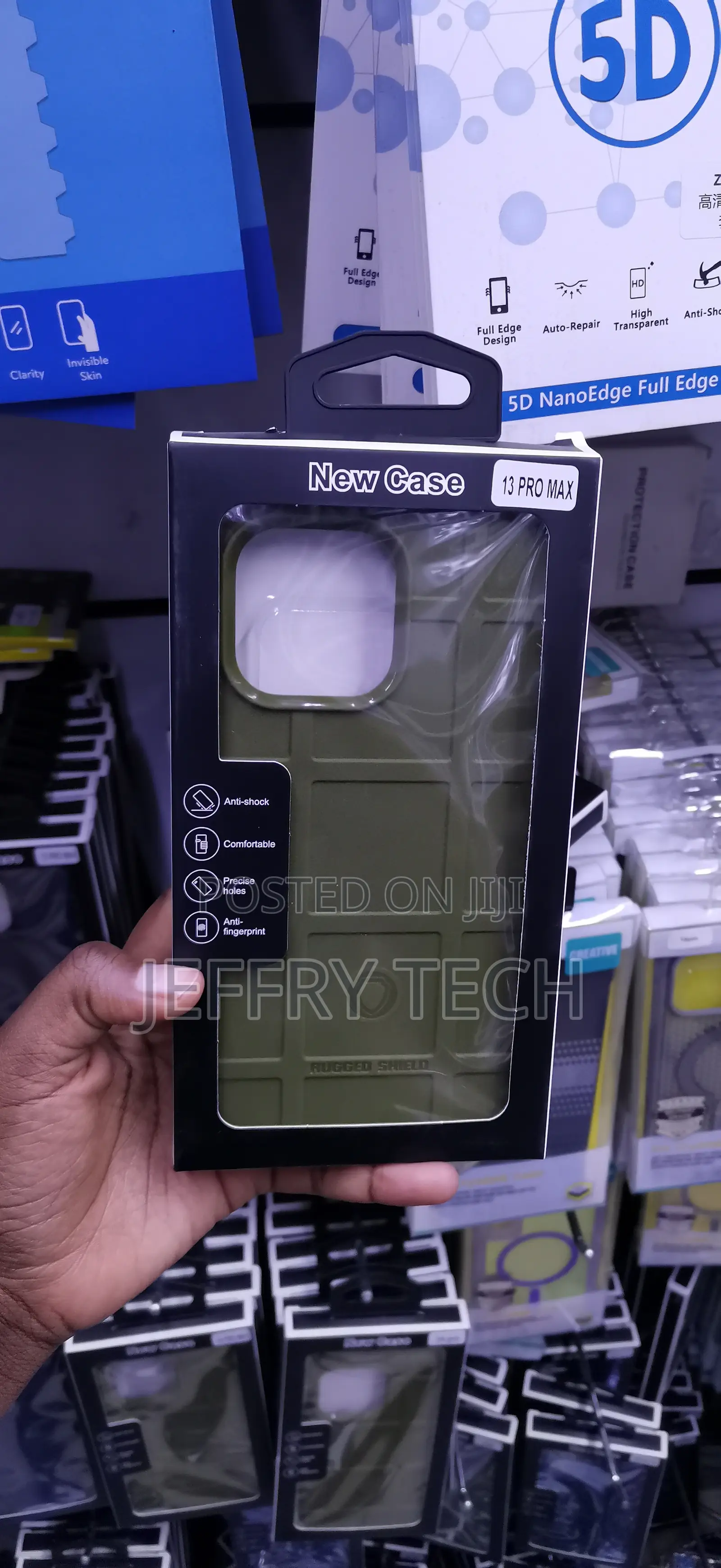 iPhone 13 Pro Max Grid Block Pattern to Provide Enhanced Grip Case