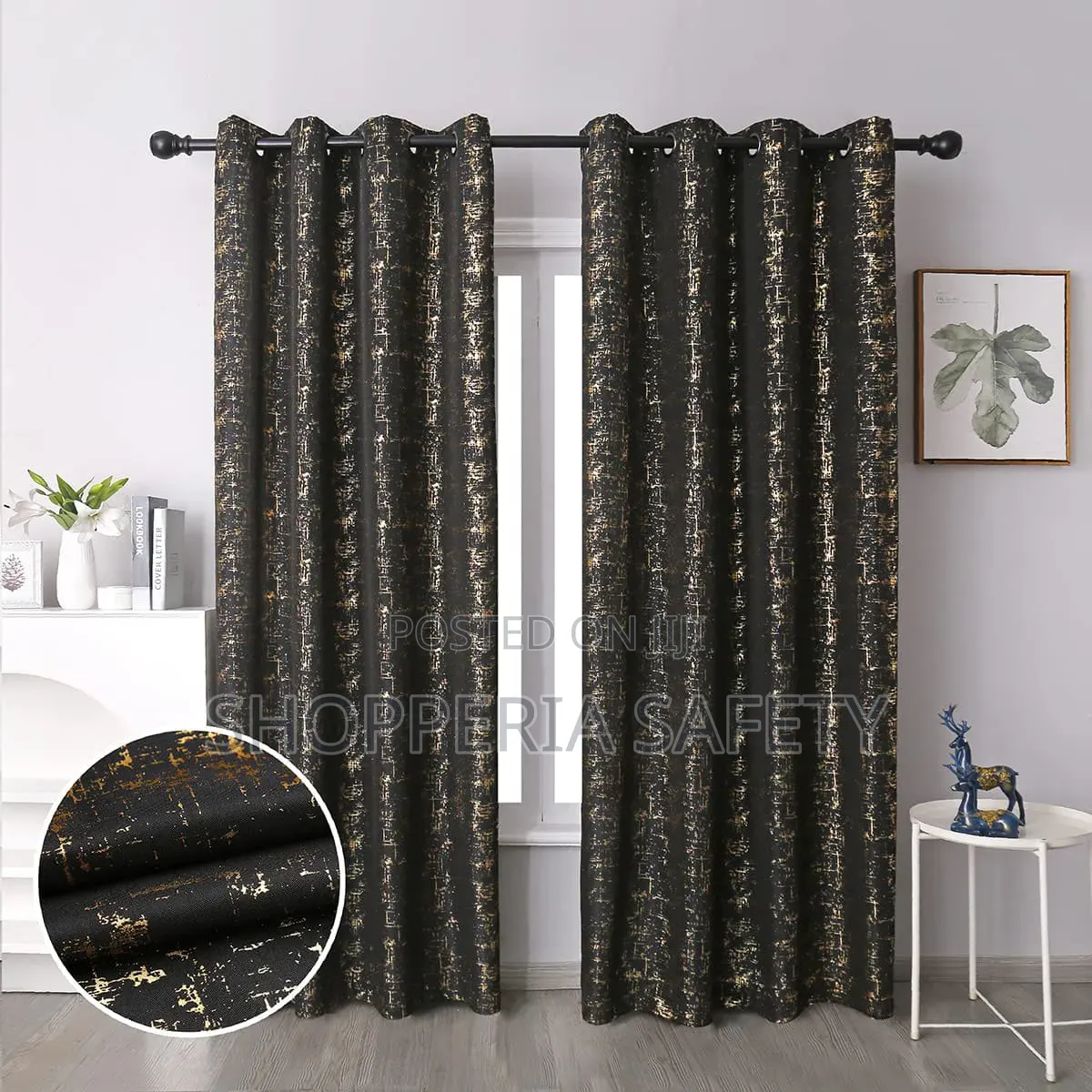 3 Pc Curtains With Sheer